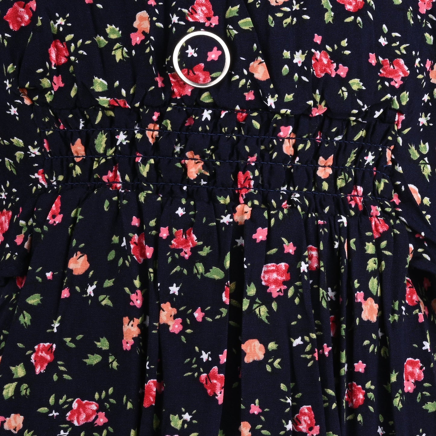 Girls Floral Printed Fit and Flare Dress
