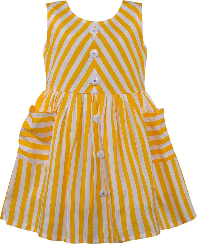 Girls Midi/Knee Length Casual Dress ctn333y