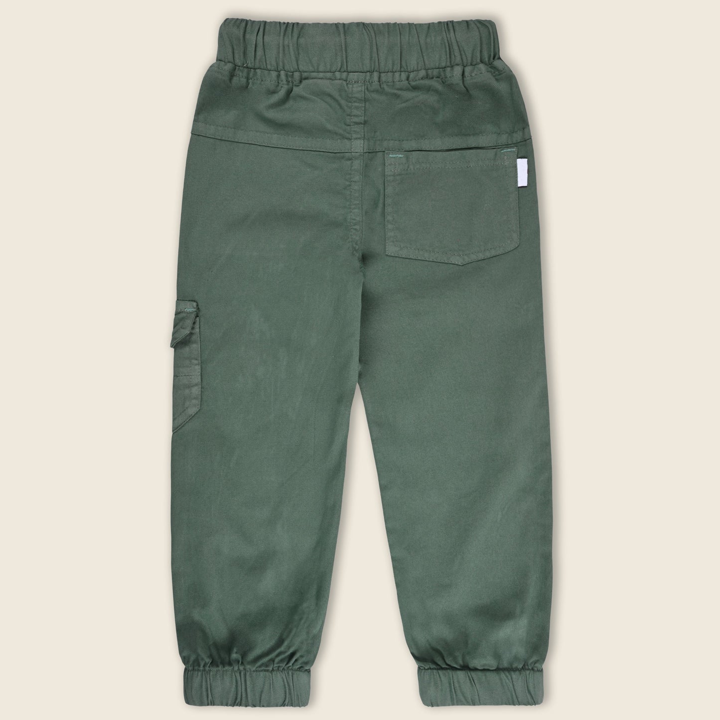 Boys Cargo Cotton Elastic Trouser