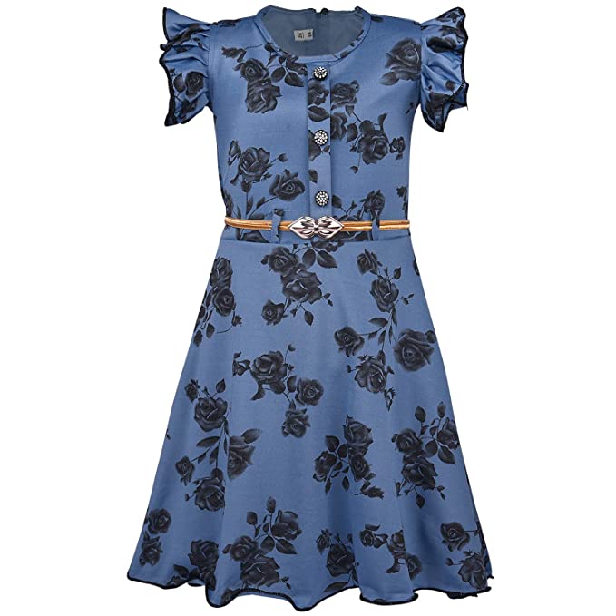 Girls Casual Western Dress - Japan Satin - (CSL233b)