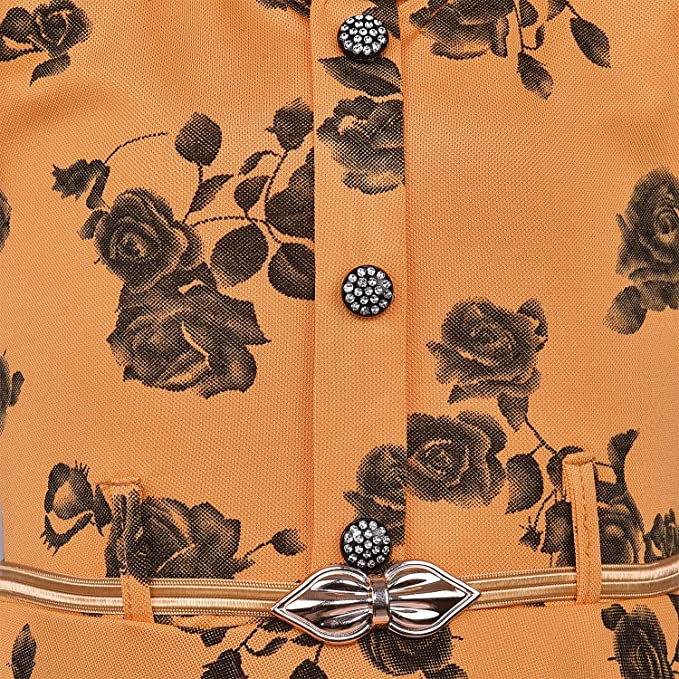 Girls Casual Western Dress - Japan Satin - (CSL233ynw)