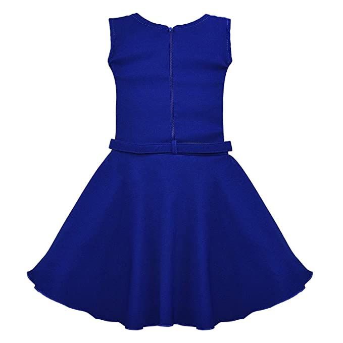 Girls Casual Western Dress - Japan Satin - (CSL236blu)