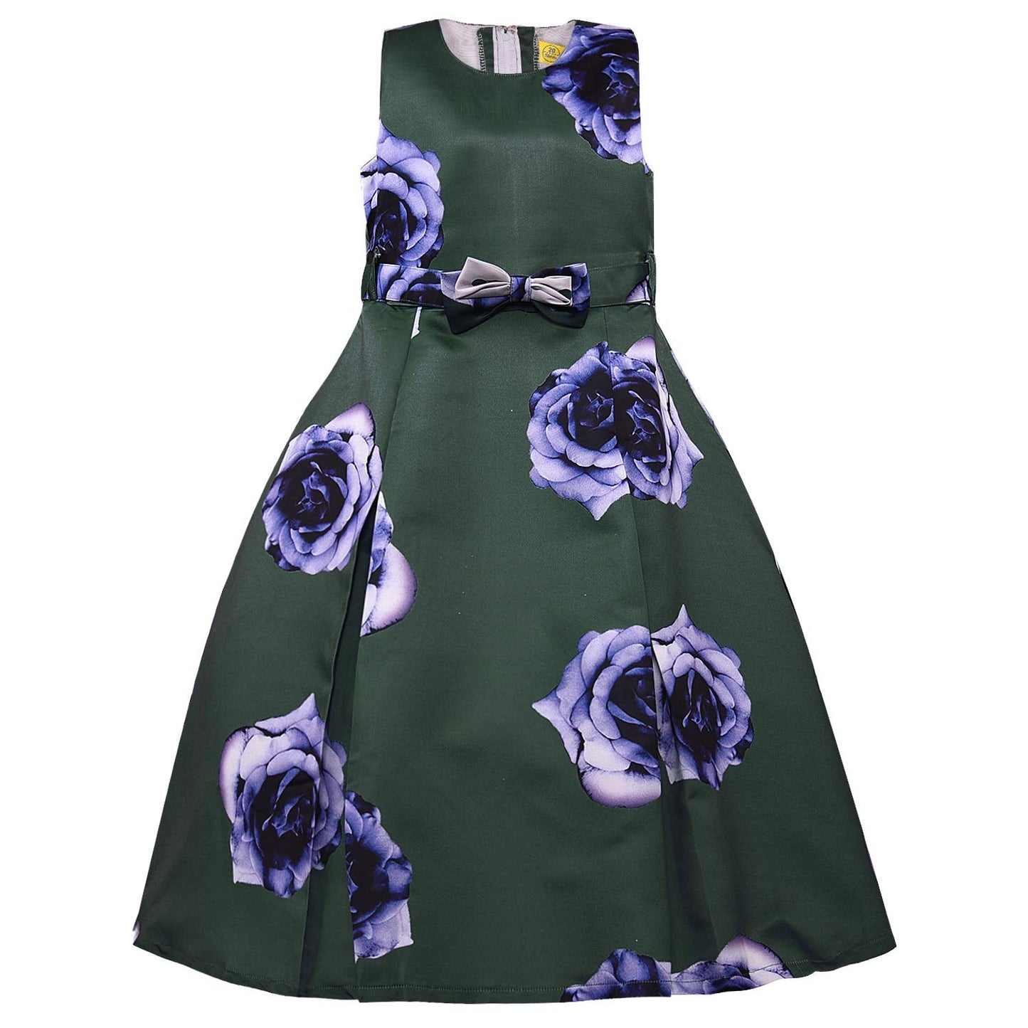 Girls Long Dress Gown with Jacket-(LF215grn)