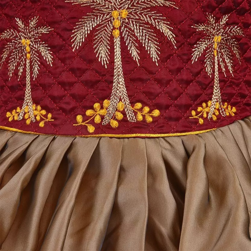 Buy Premium Maroon Baby Girl Ethnic Dress Online