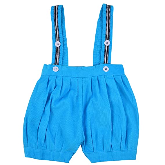 Baby Boys T-Shirt And Dungaree For Boys-(bt502blu)