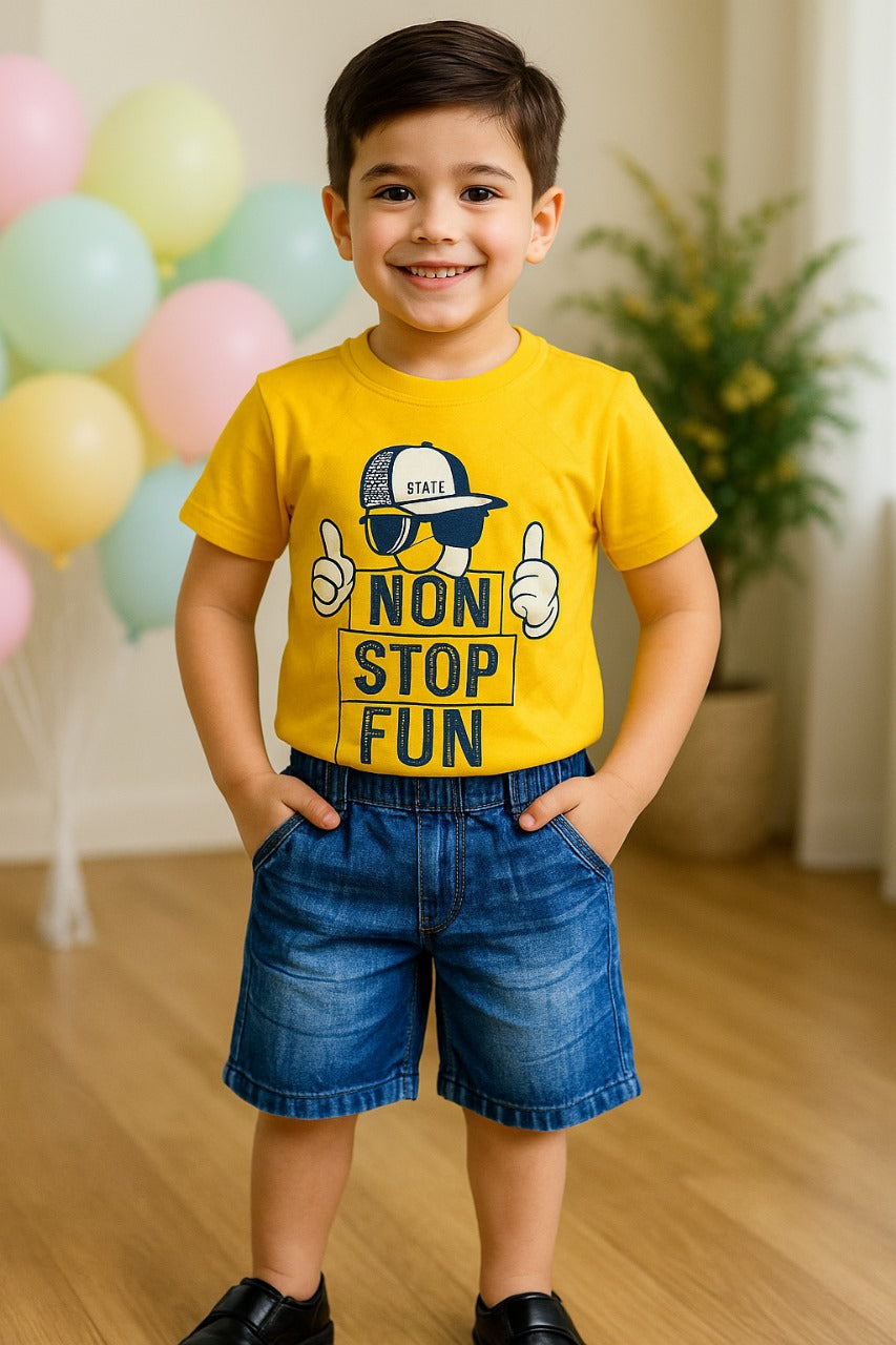 Baby Boys T-shirt and Shorts Clothing Set For Boys