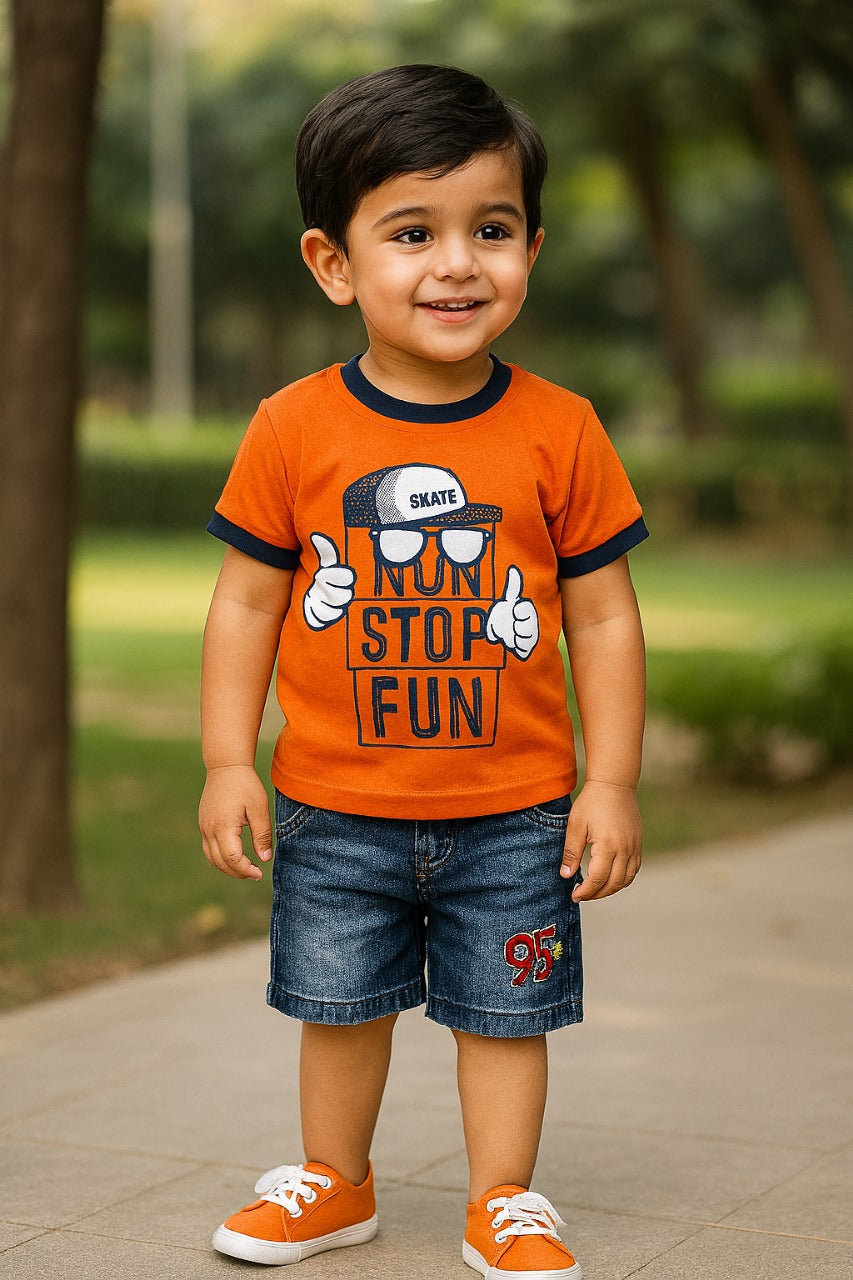 Baby Boys T-shirt and Shorts Clothing Set For Boys