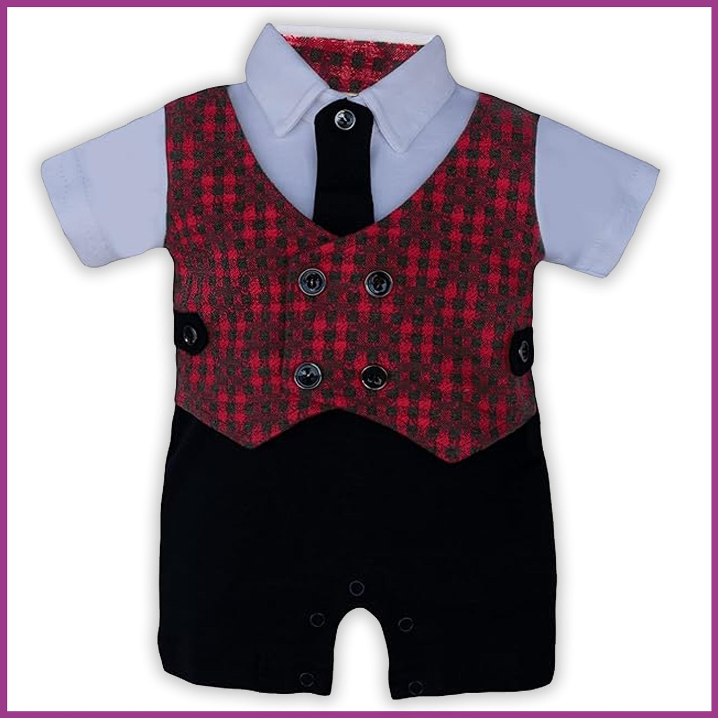 Boys Rompers For Kids-(bt82red)