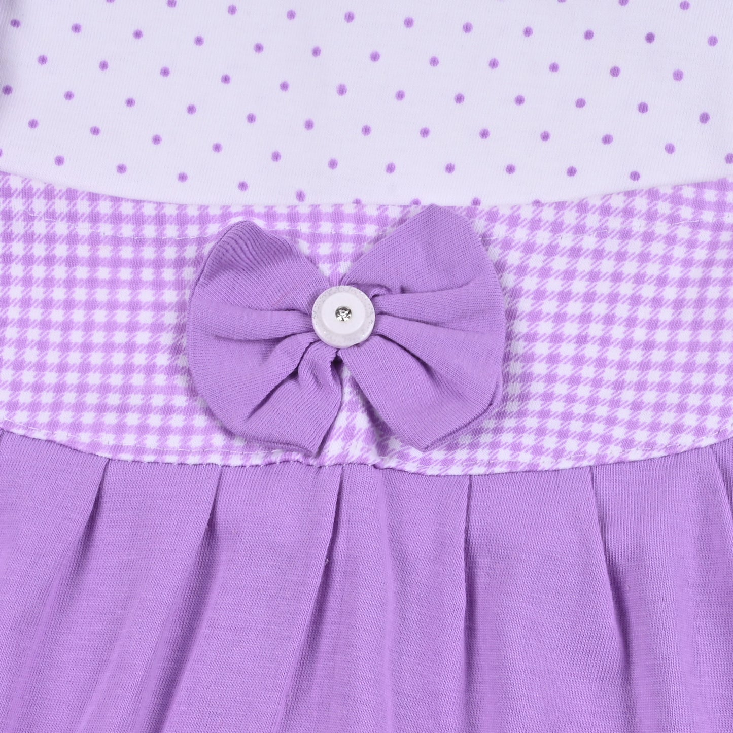 Girls Polka And Applique Print Top And Pant Full Sleeve Clothing Se