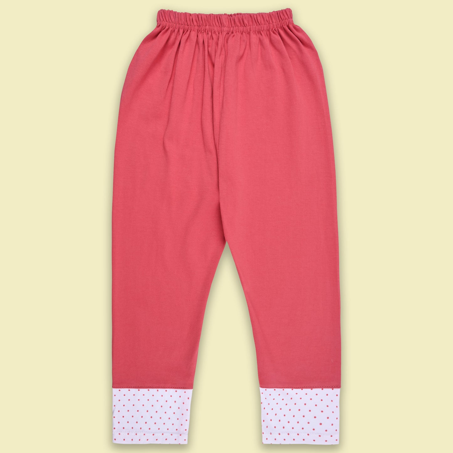 Girls Polka And Applique Print Top And Pant Full Sleeve Clothing Se