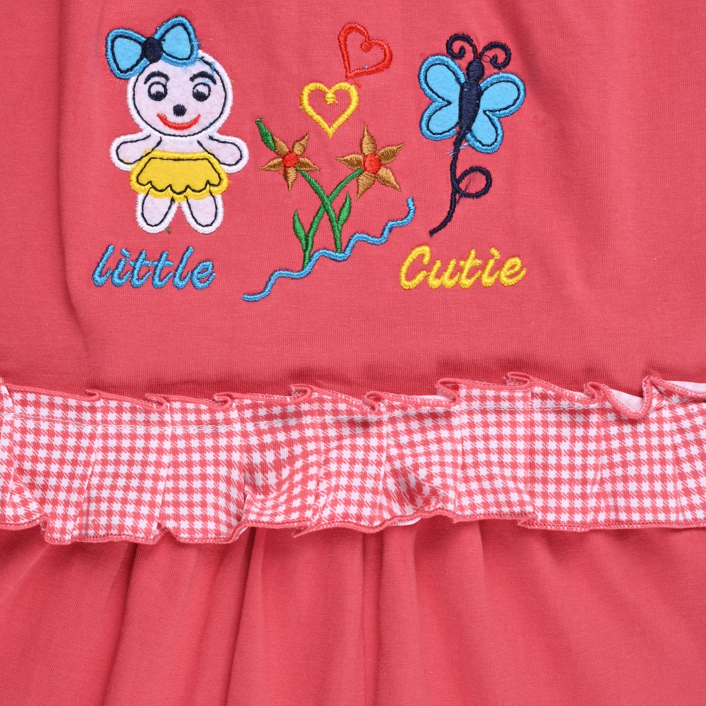 Girls Polka And Applique Print Top And Pant Full Sleeve Clothing Se