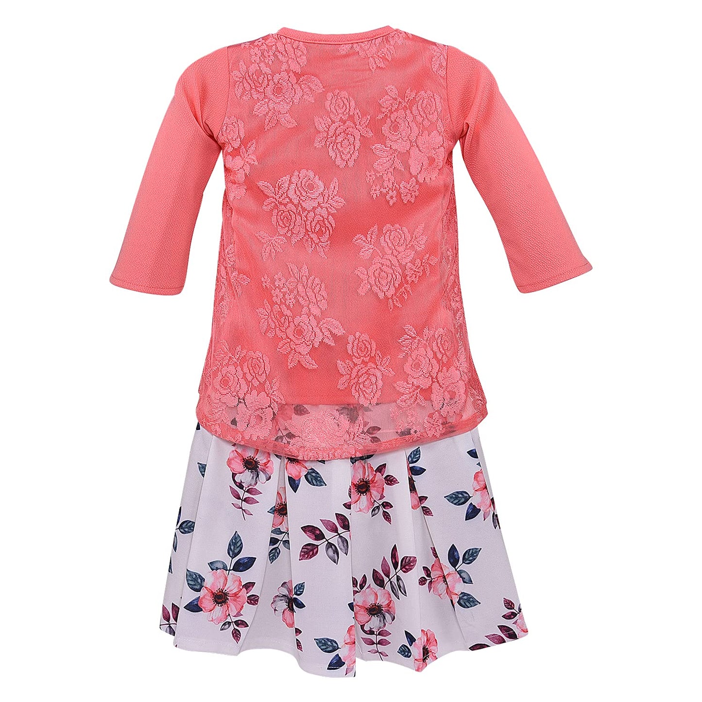 Baby Girls Top and Skirt Clothing Set-(csl272pch)
