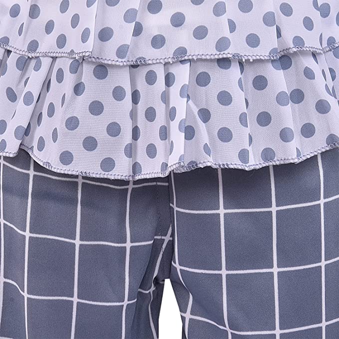 Baby Girls Top and Pant Dress For Girls-(csl288gry)