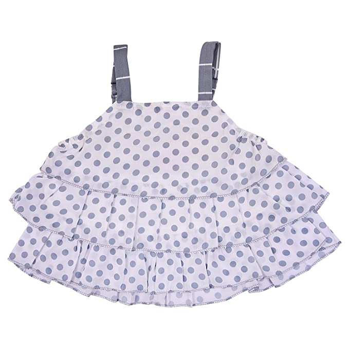 Baby Girls Top and Pant Dress For Girls-(csl288gry)
