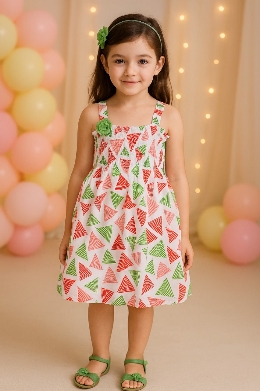 Baby Girls Frocks Dress for Girls-(csl311rdg)