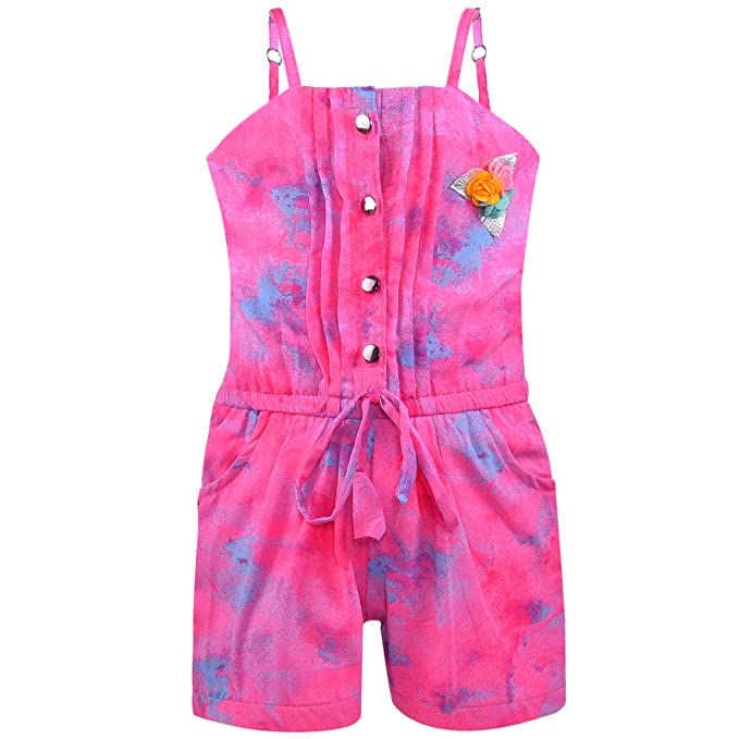 Baby Girls Dungaree Dress for Girls-(csl329pnk)