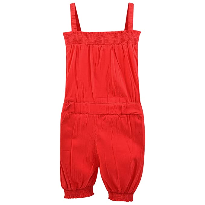 Baby Girls Dungaree Dress for Girls-(csl330rd)