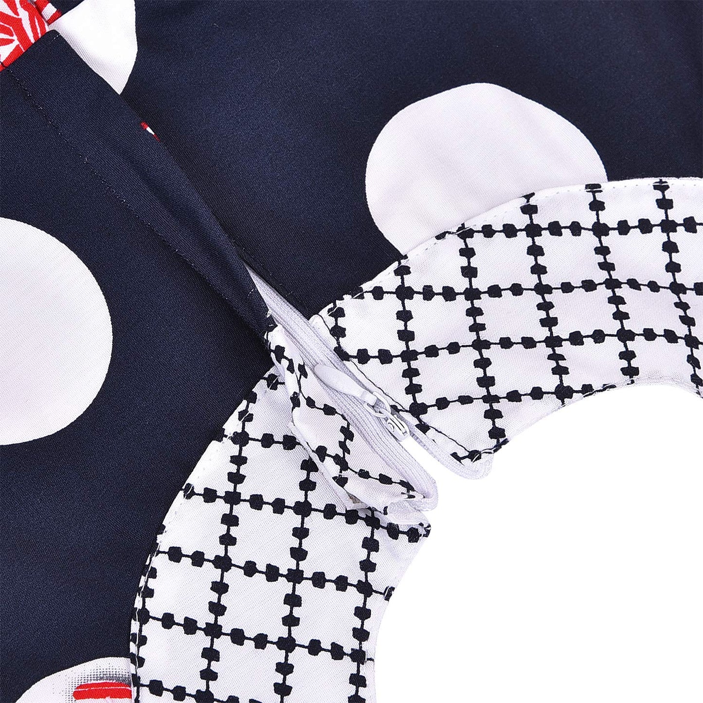 Girls Printed Bow Cotton Casual Dress