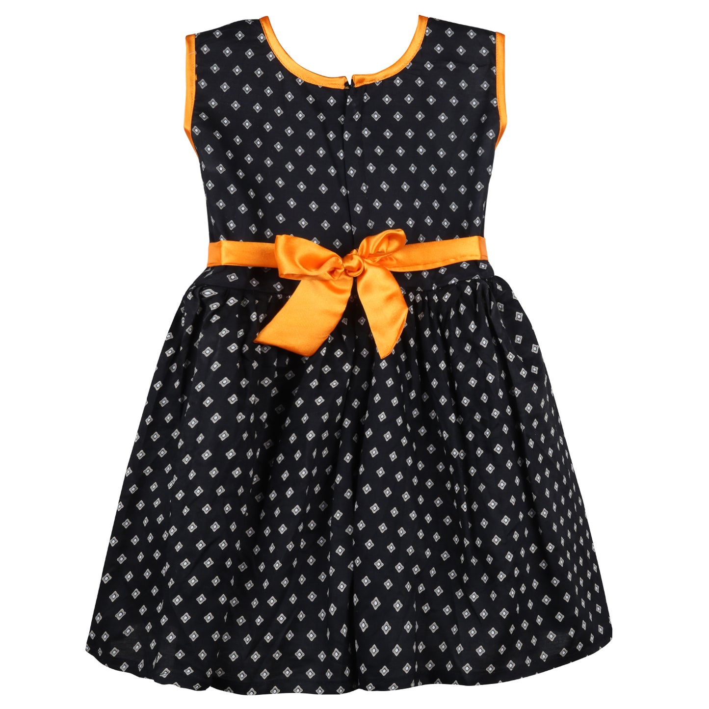 Girls Floral Bow Cotton Casual Dress