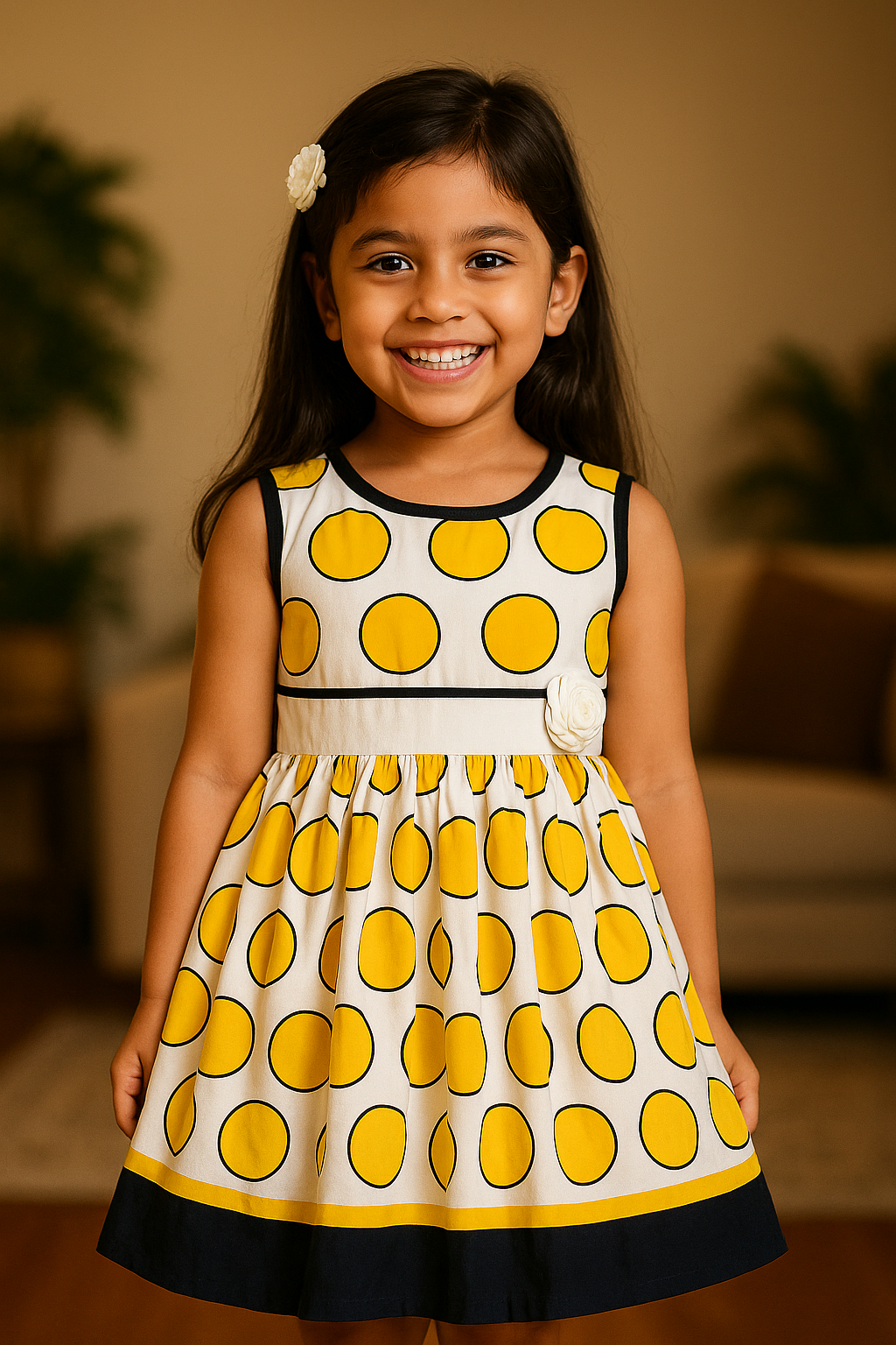 Baby Girls Cotton Dress Causal Frocks for Girls-(ctn353y)