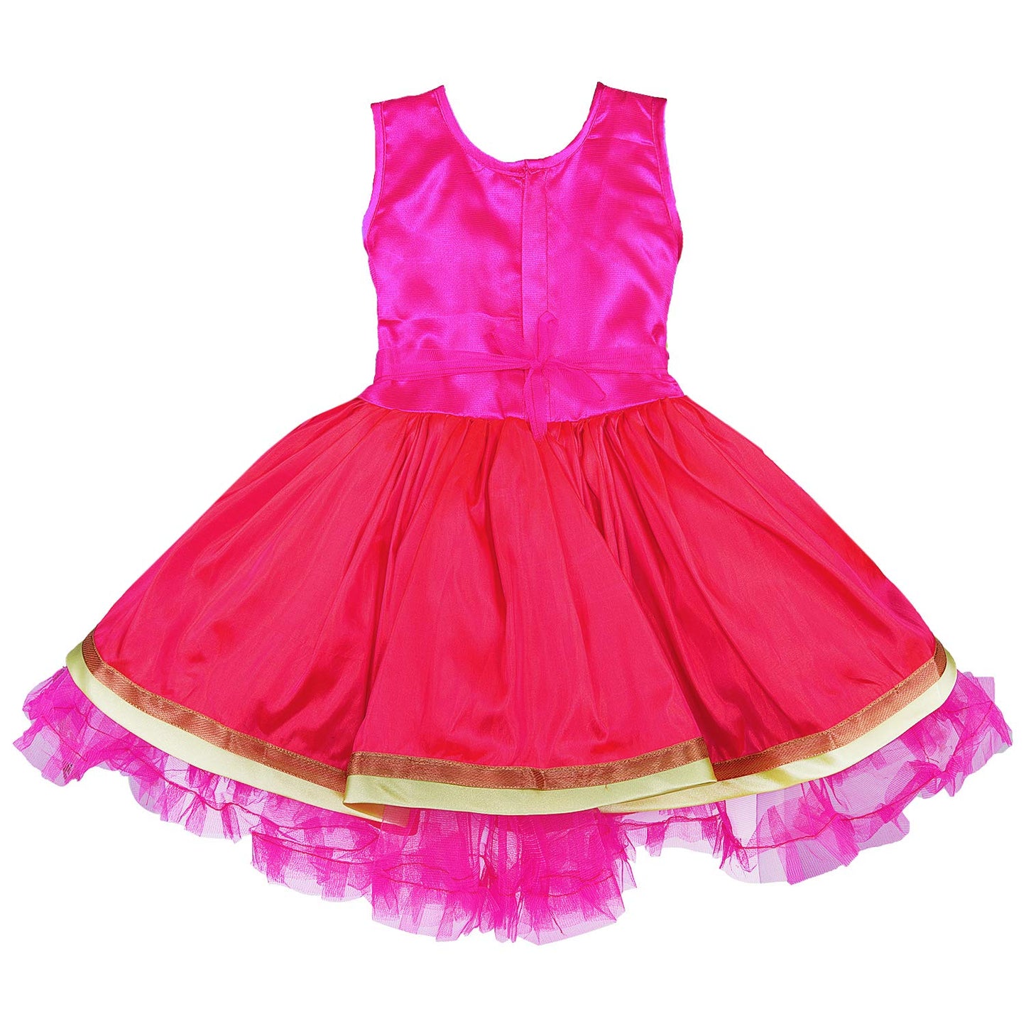 Baby Girls Party Wear Frock Birthday Dress For Girls fe2651pnk - Party Wear - frocks Party Wear - baby dress