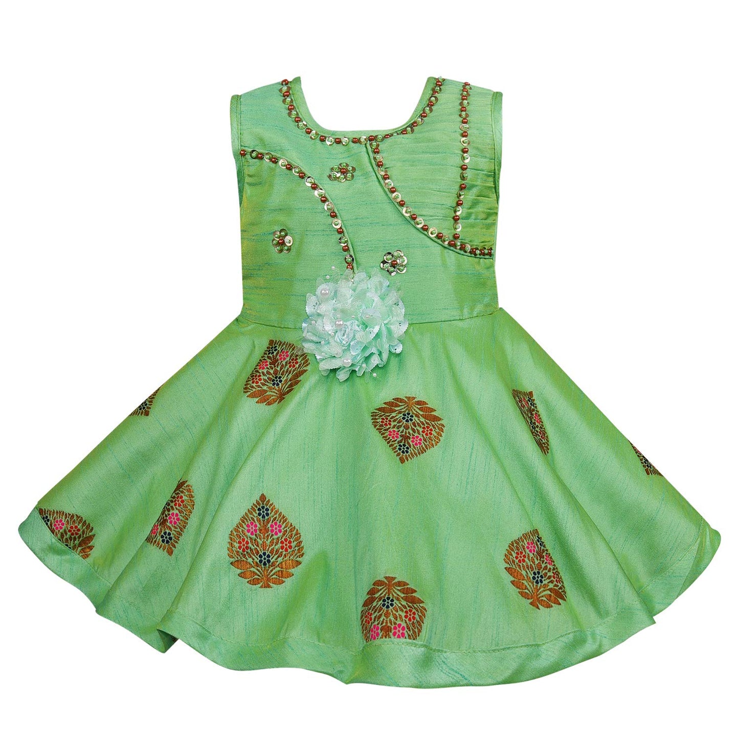 Baby Girls Frock Dress-fe2737sg - - frocks - baby dress