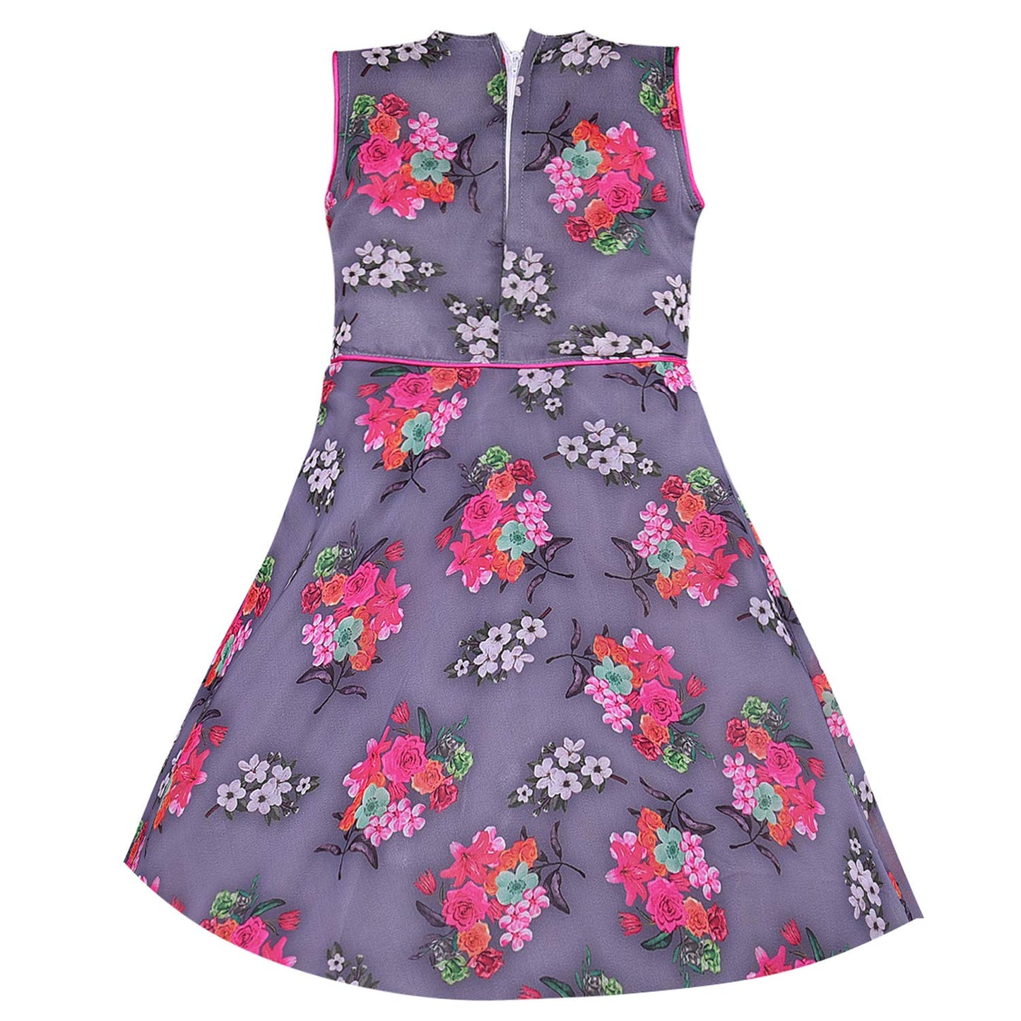 Baby Girls Partywear Frocks Dress For Girls (fe2760gry)