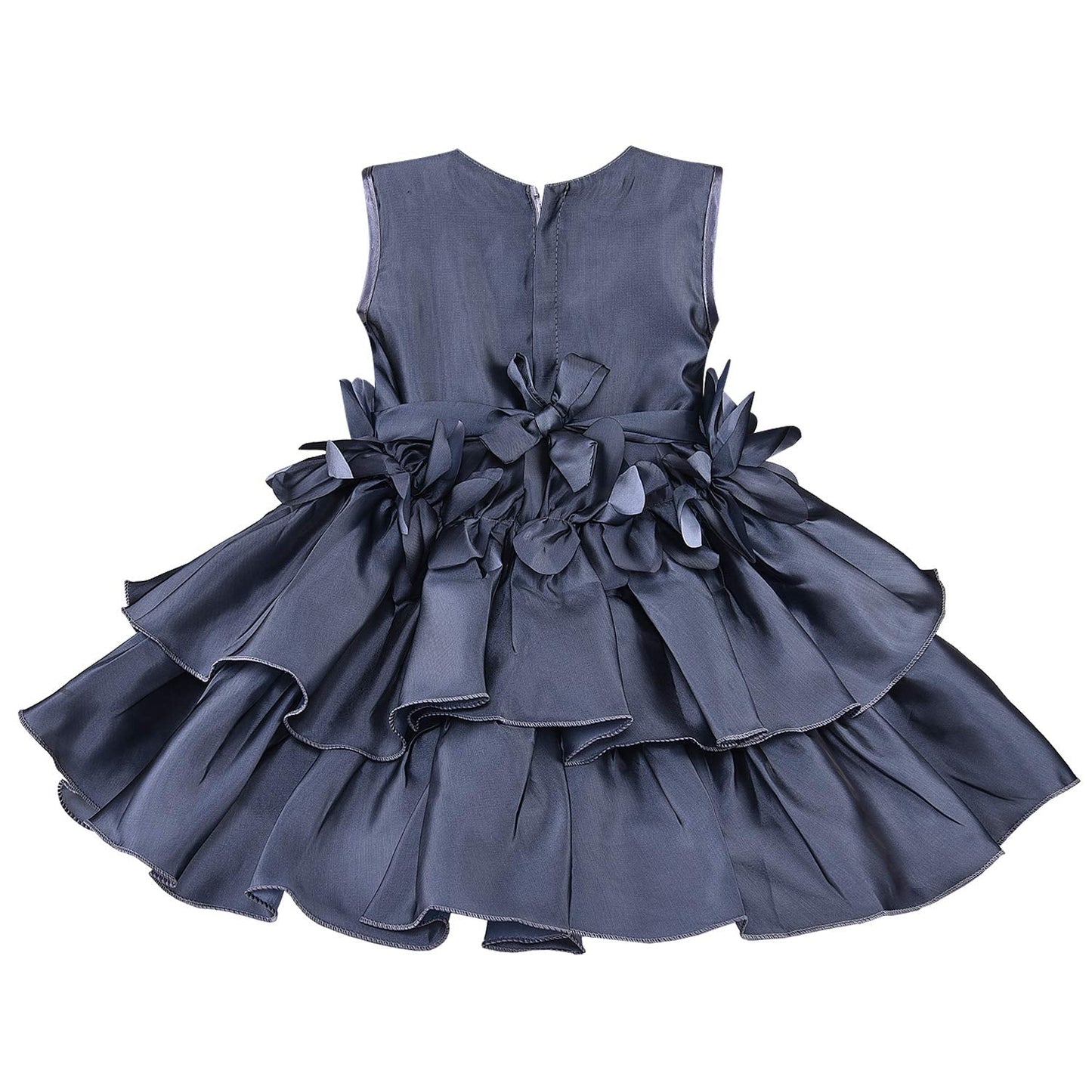Baby Girls Frock Dress-(fe2786gry_Grey)