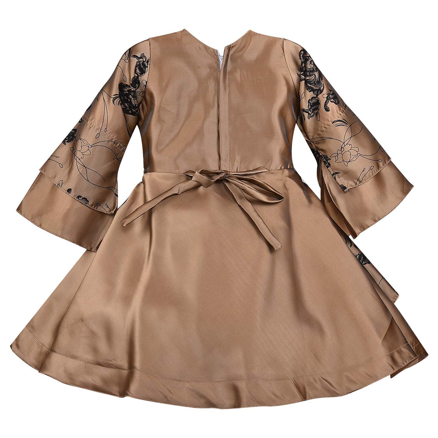 Baby Girls Partywear Dress Frocks For Girls (fe2788bwn)