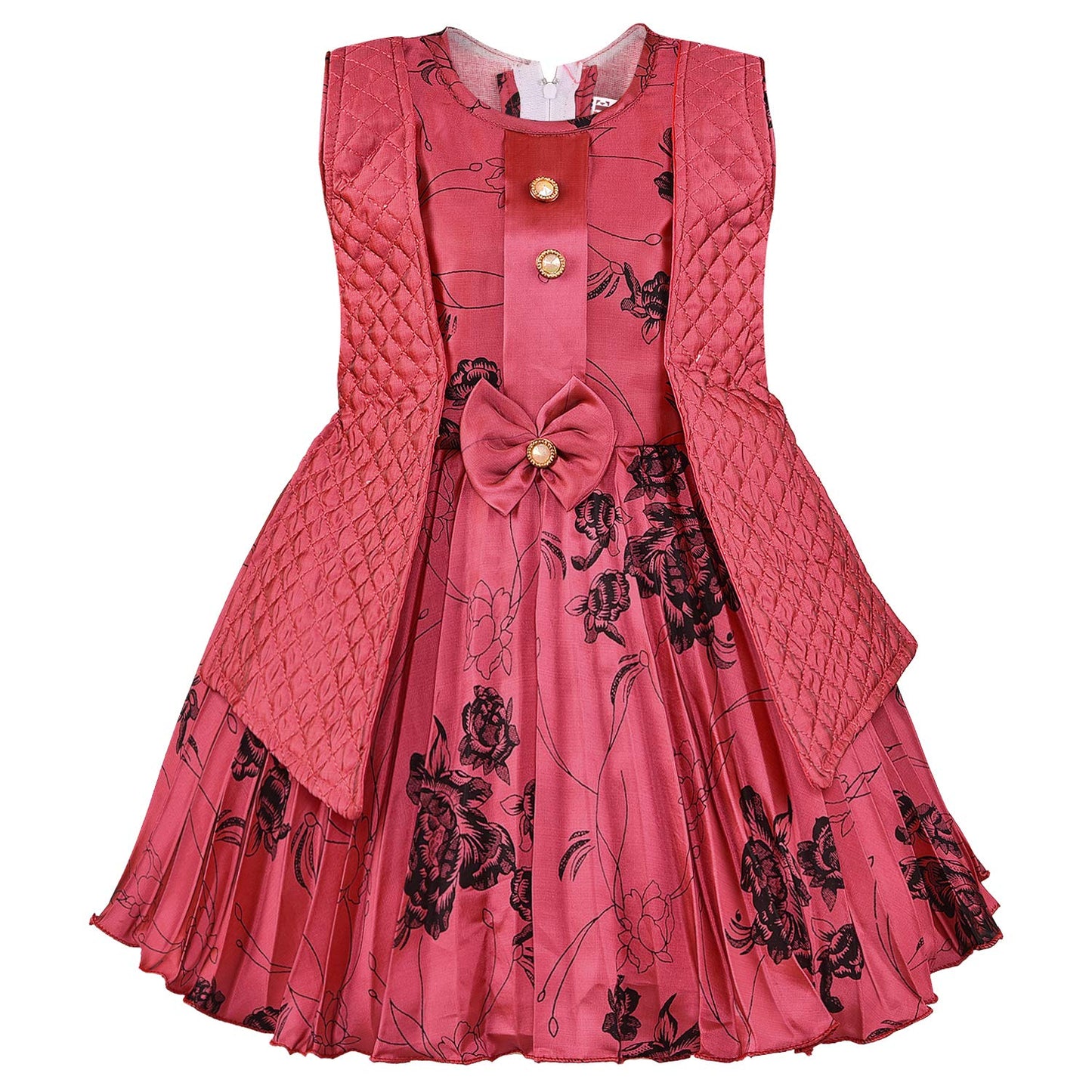 Baby Girls Partywear Frocks Dress For Girls (fe2792t)