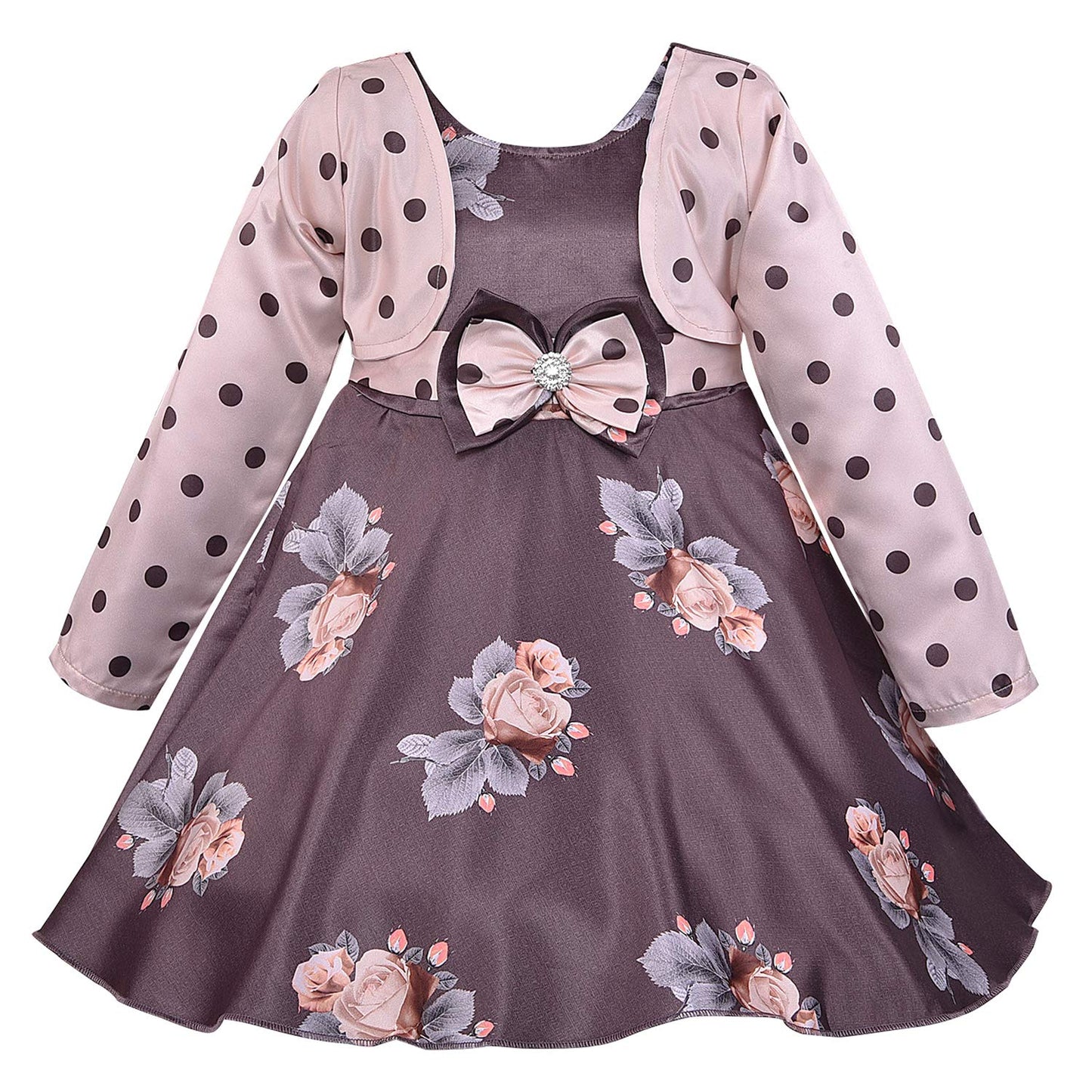Baby Girls Frock Dress-(fe2811bwnw)
