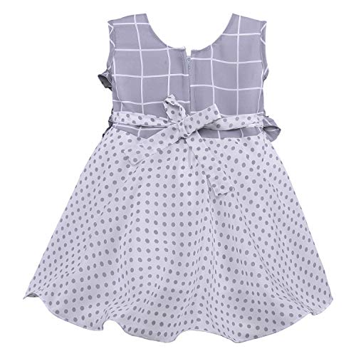 Baby Girls Dress Frock-fe2813gry - Party Wear - frocks Party Wear - baby dress