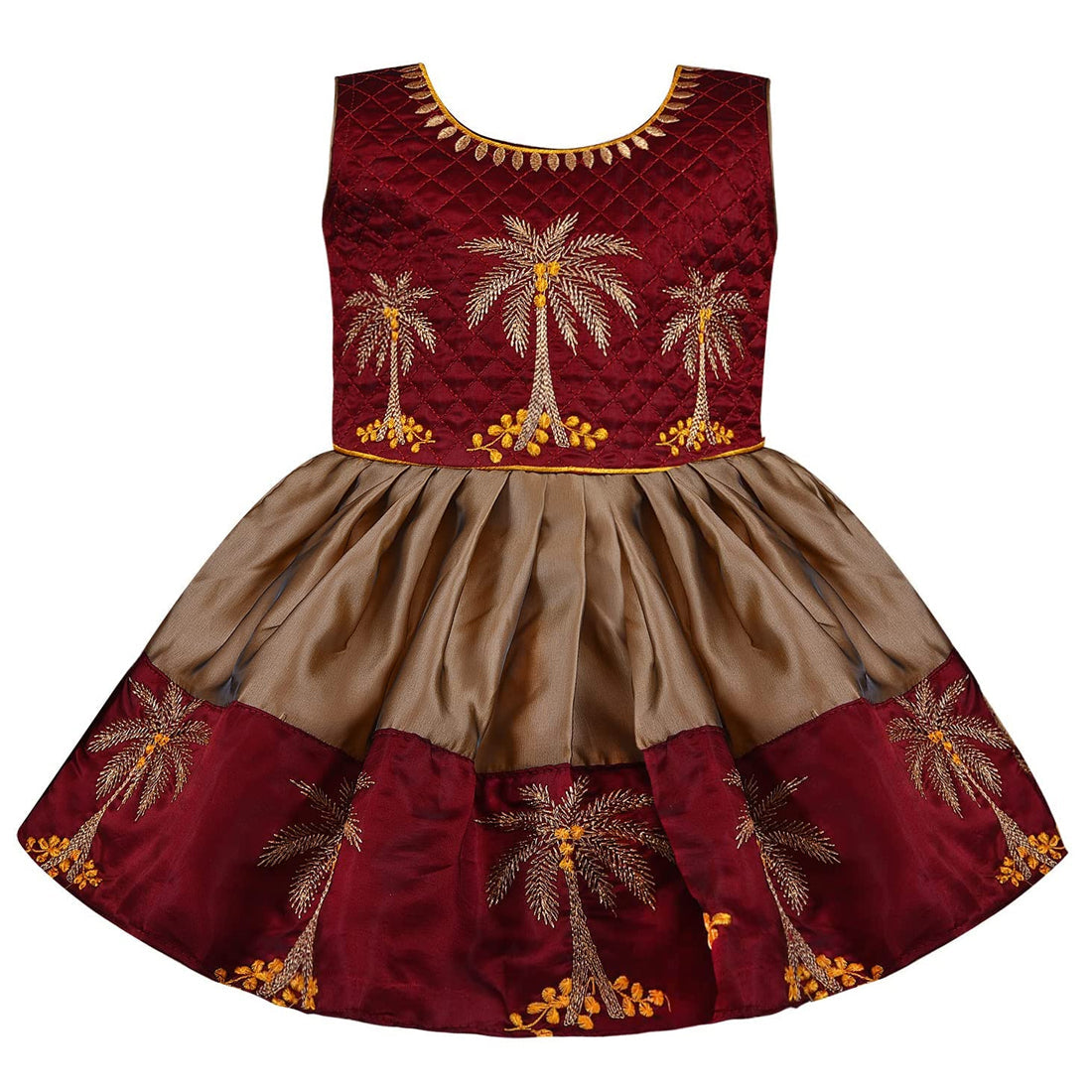 Buy Premium Maroon Baby Girl Ethnic Dress Online