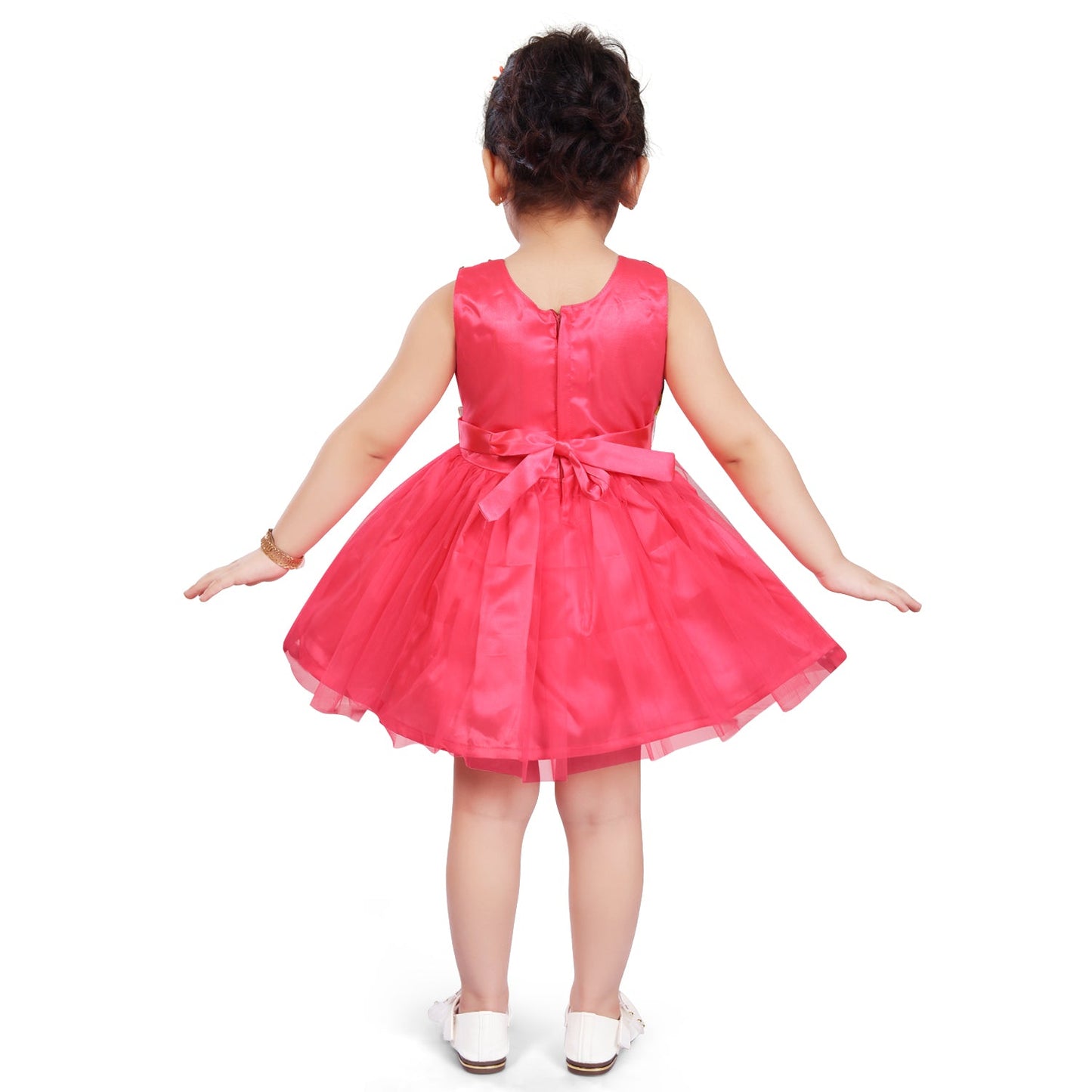 Baby Girls Partywear Frocks Dress For Girls (fe2915pnk)