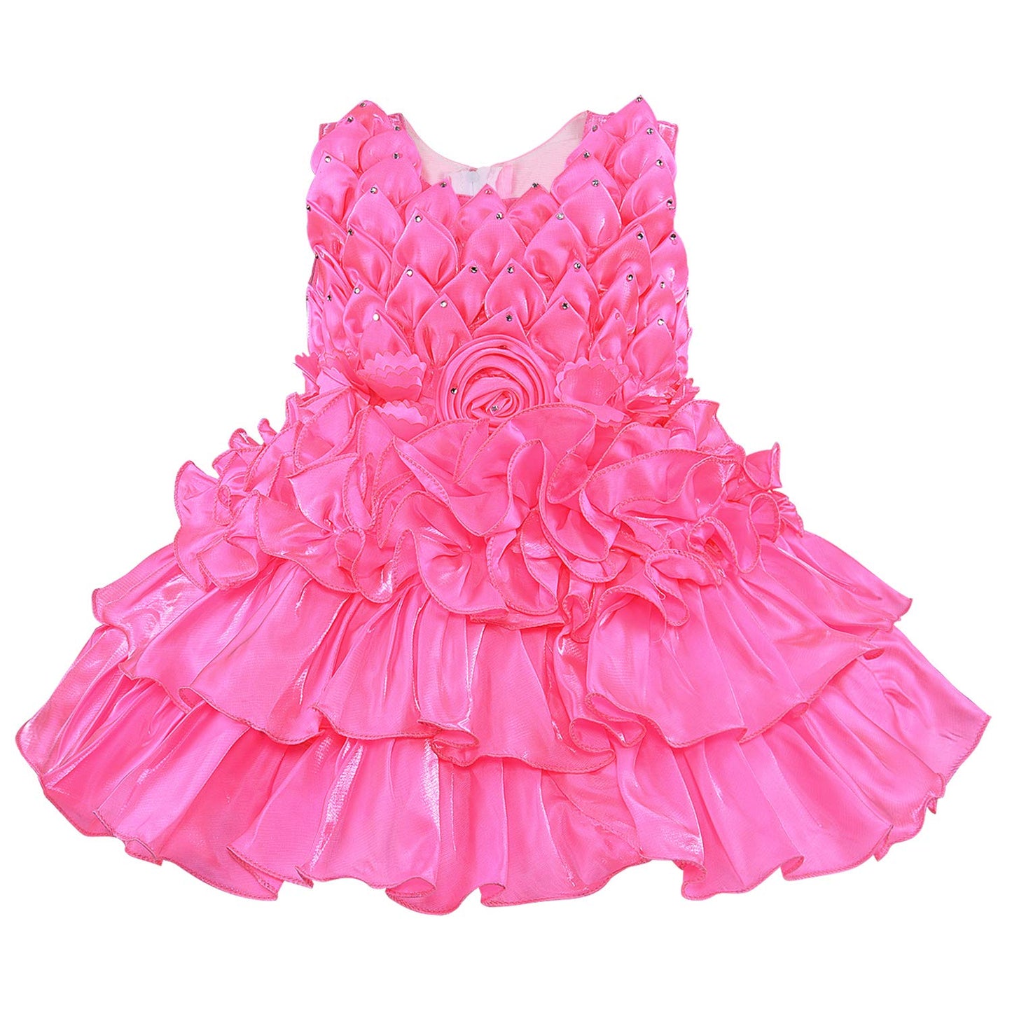 Kids Birthday Dress Frock (fe2921pnk)