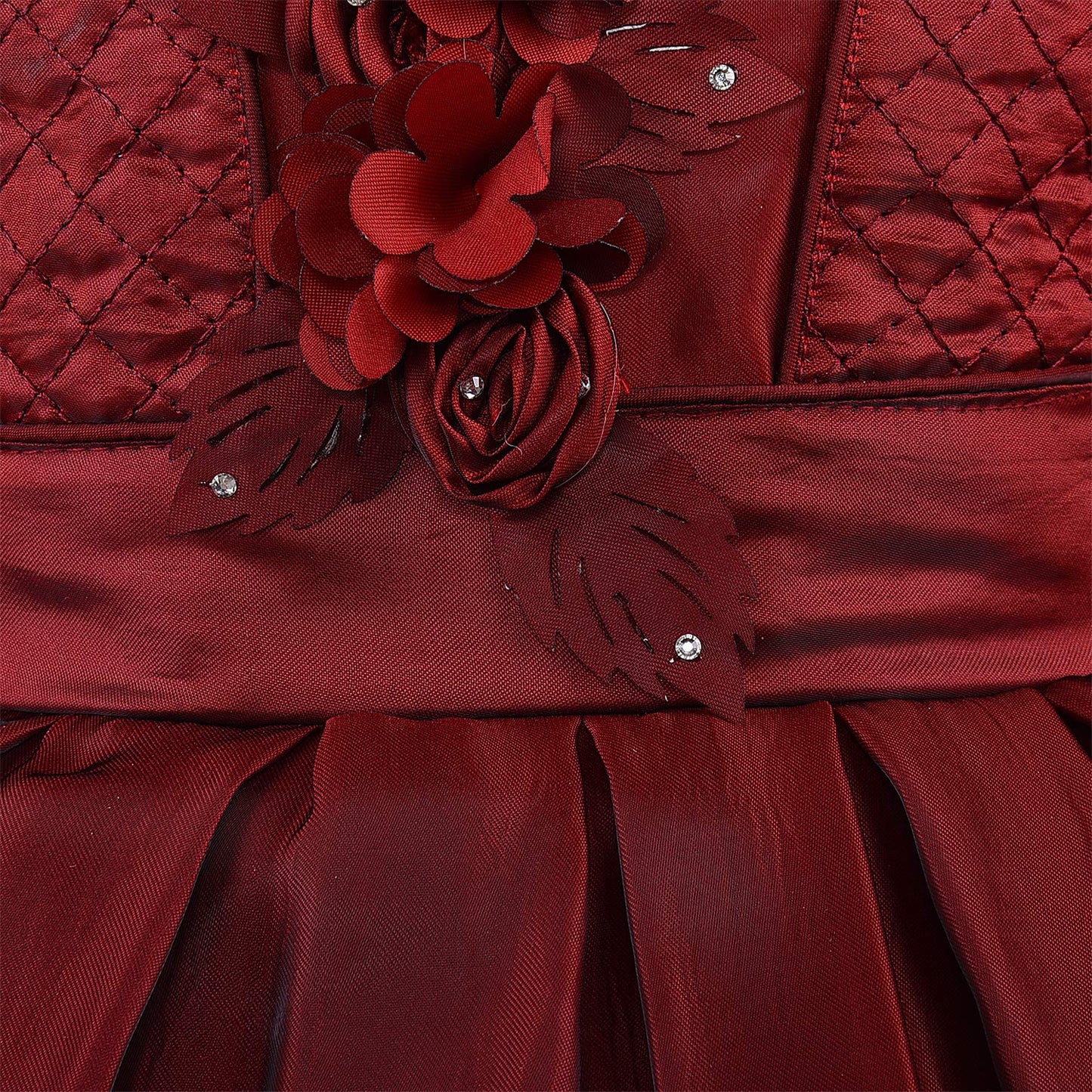 kids Partywear Dress Frock (fe2924mrn)