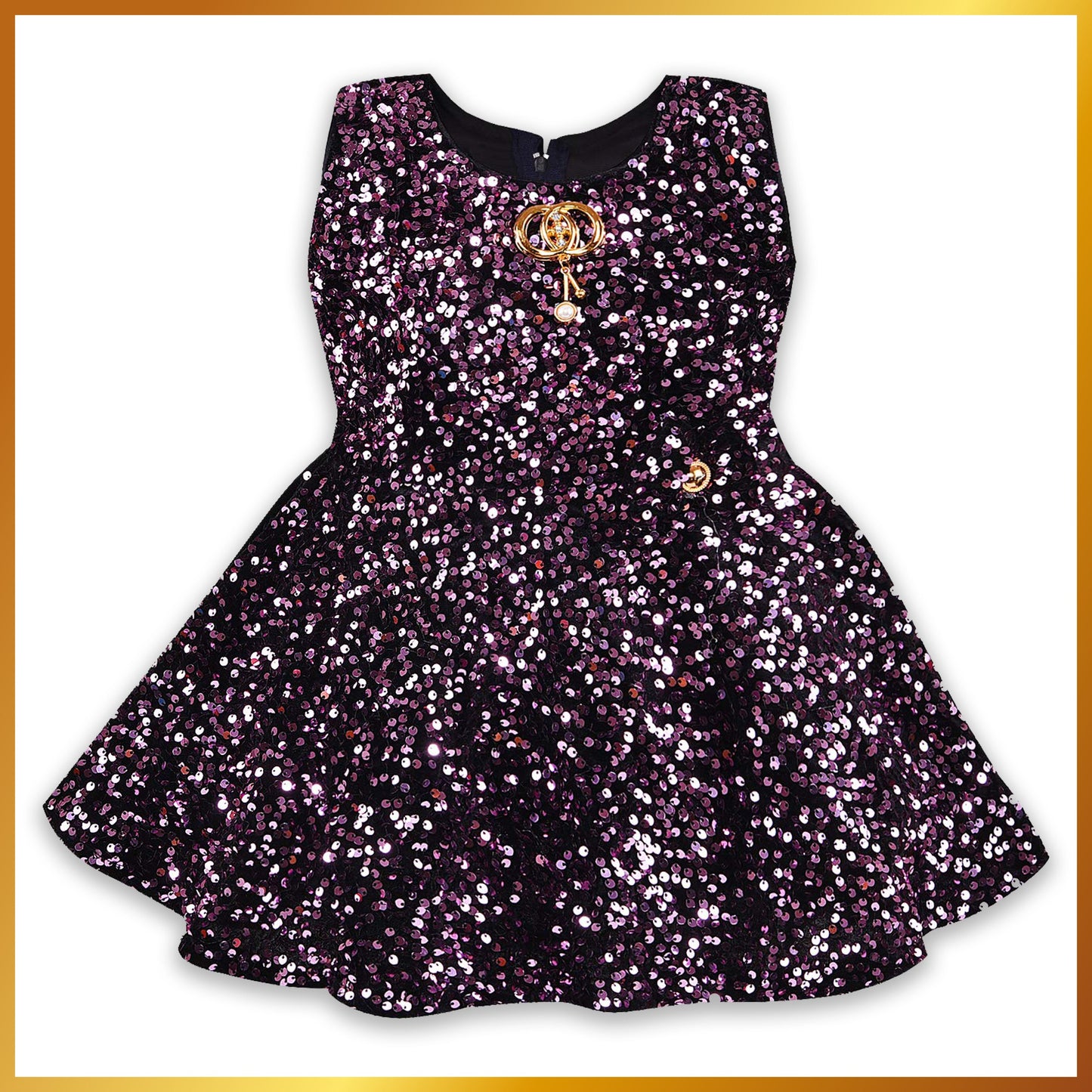 Kids Birthday Frock Dress (fe2928ppl)