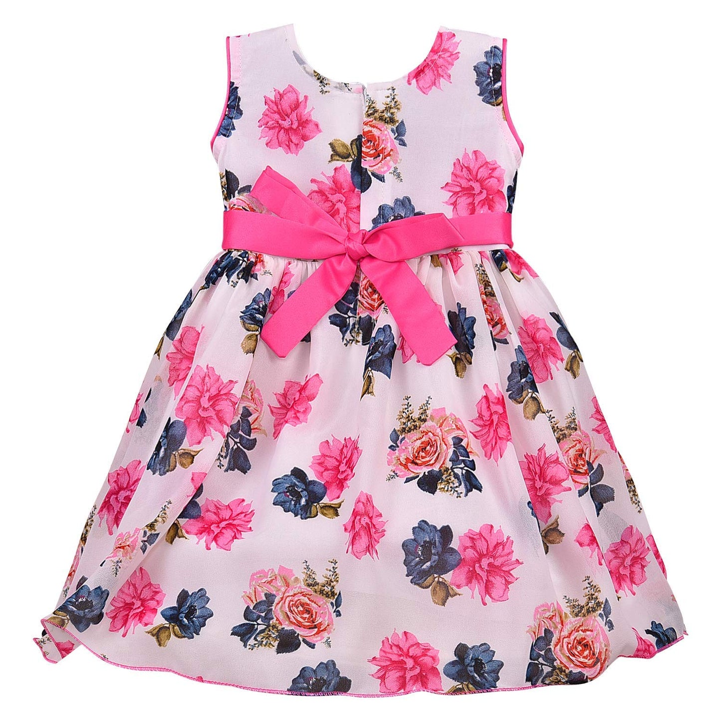 Baby Girls Partywear Dress Frocks For Girls (fe85pnk)