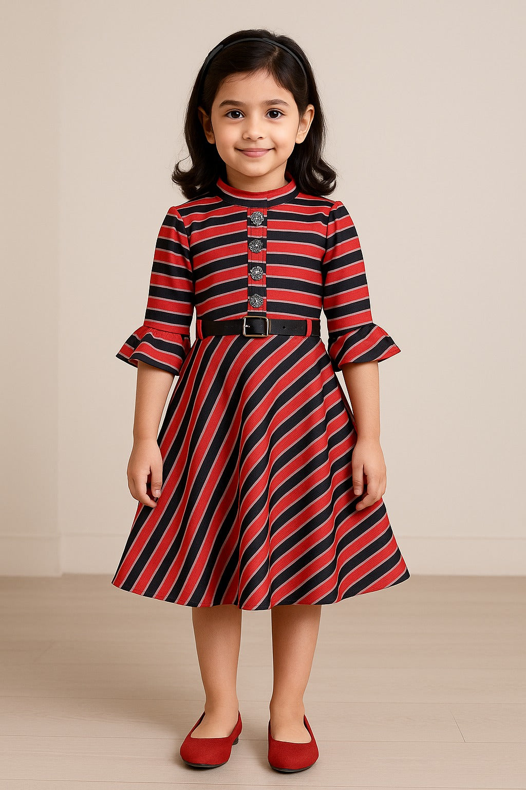 Girls Midi/Knee Length Casual Dress fm12rd