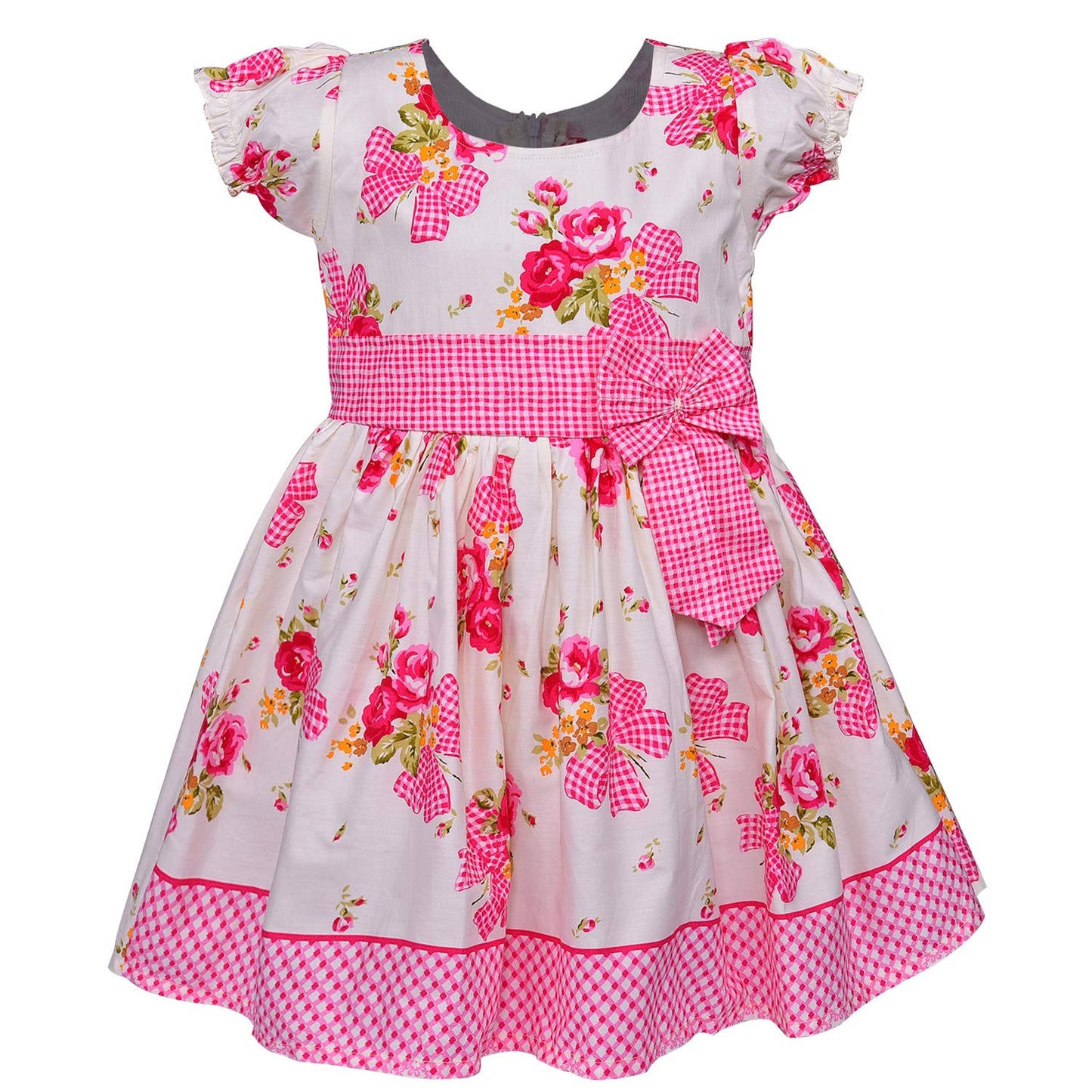 Baby Girls' Knee Length Dress(FRB121pbk)