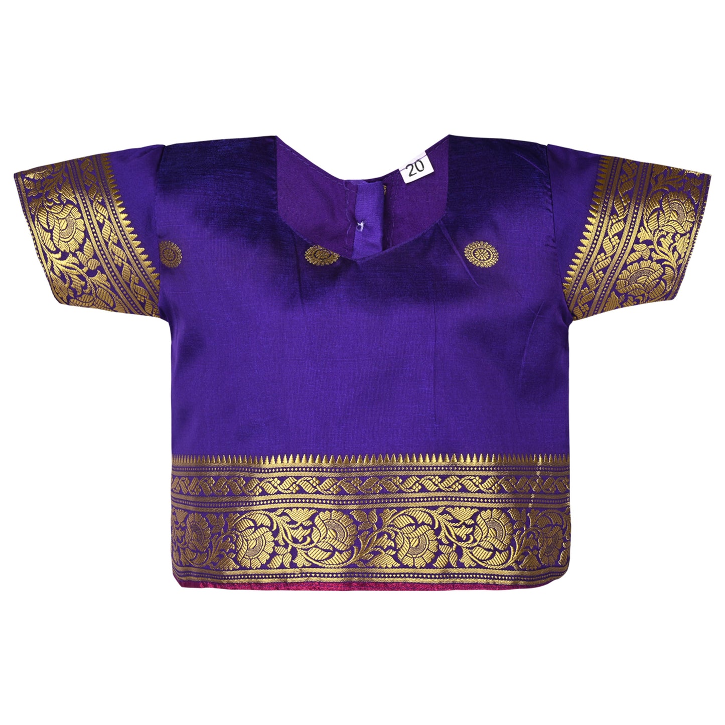 Baby Girls Ethnic Silk Pattu Pavadai Dress | Girls Lehenga Choli