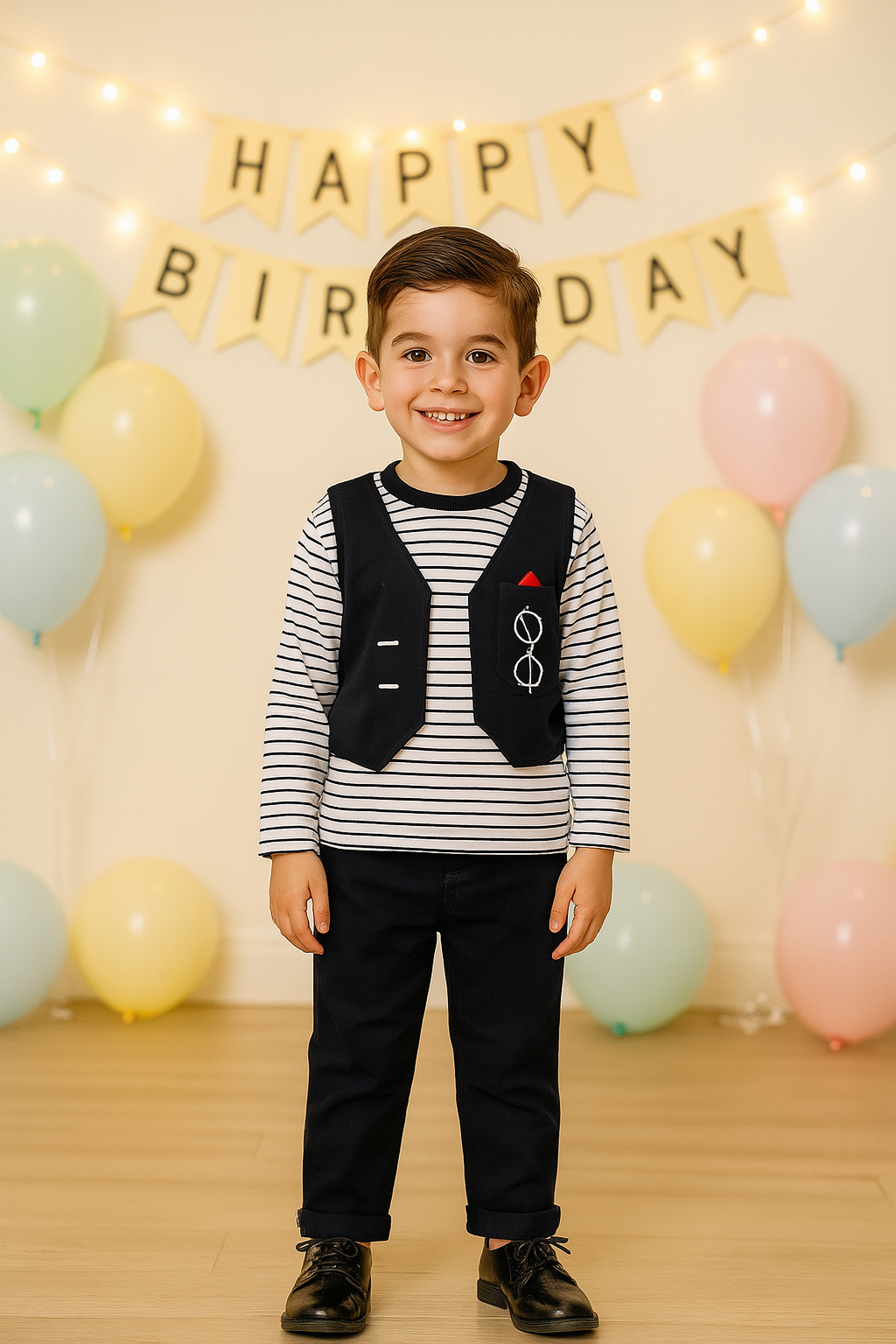 Cotton Clothing Set for Baby Boys hfs611blk