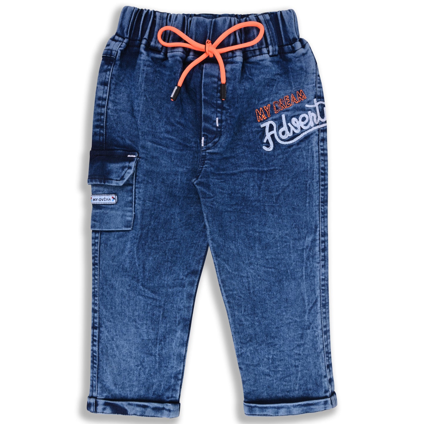 Boys Printed Regular Fit Casual Jeans