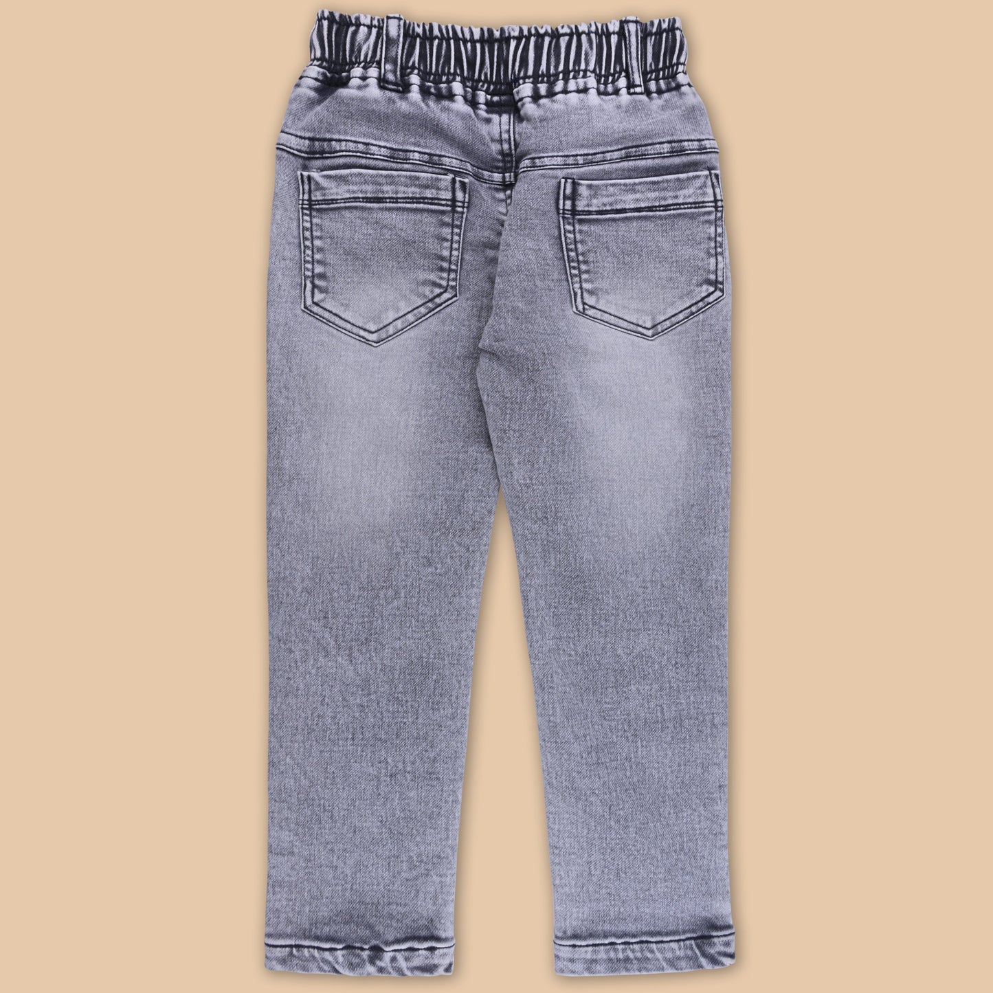 Boys Cotton Elastic Casual Jeans