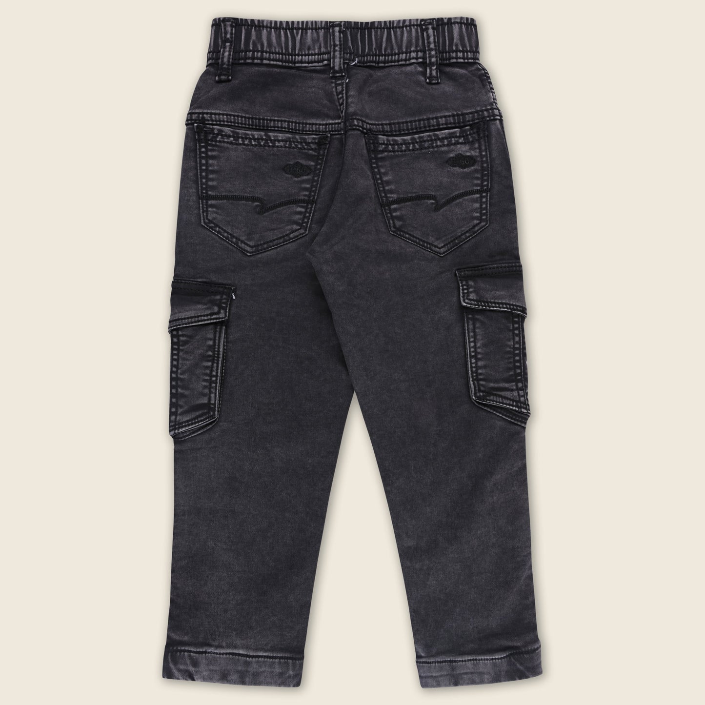 Boys Cotton Elastic Casual Trouser