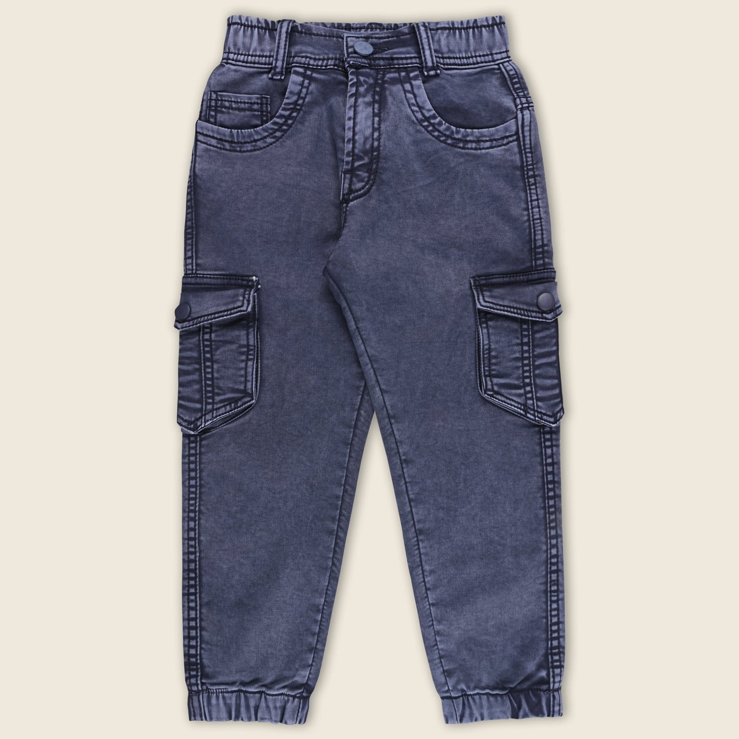 Boys Cotton Elastic Casual Trouser