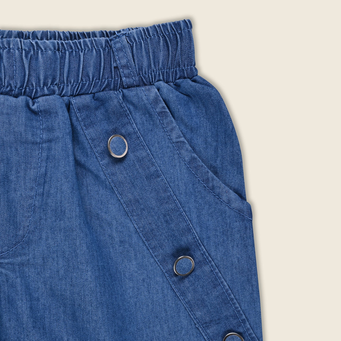 Girls Denim Joggers