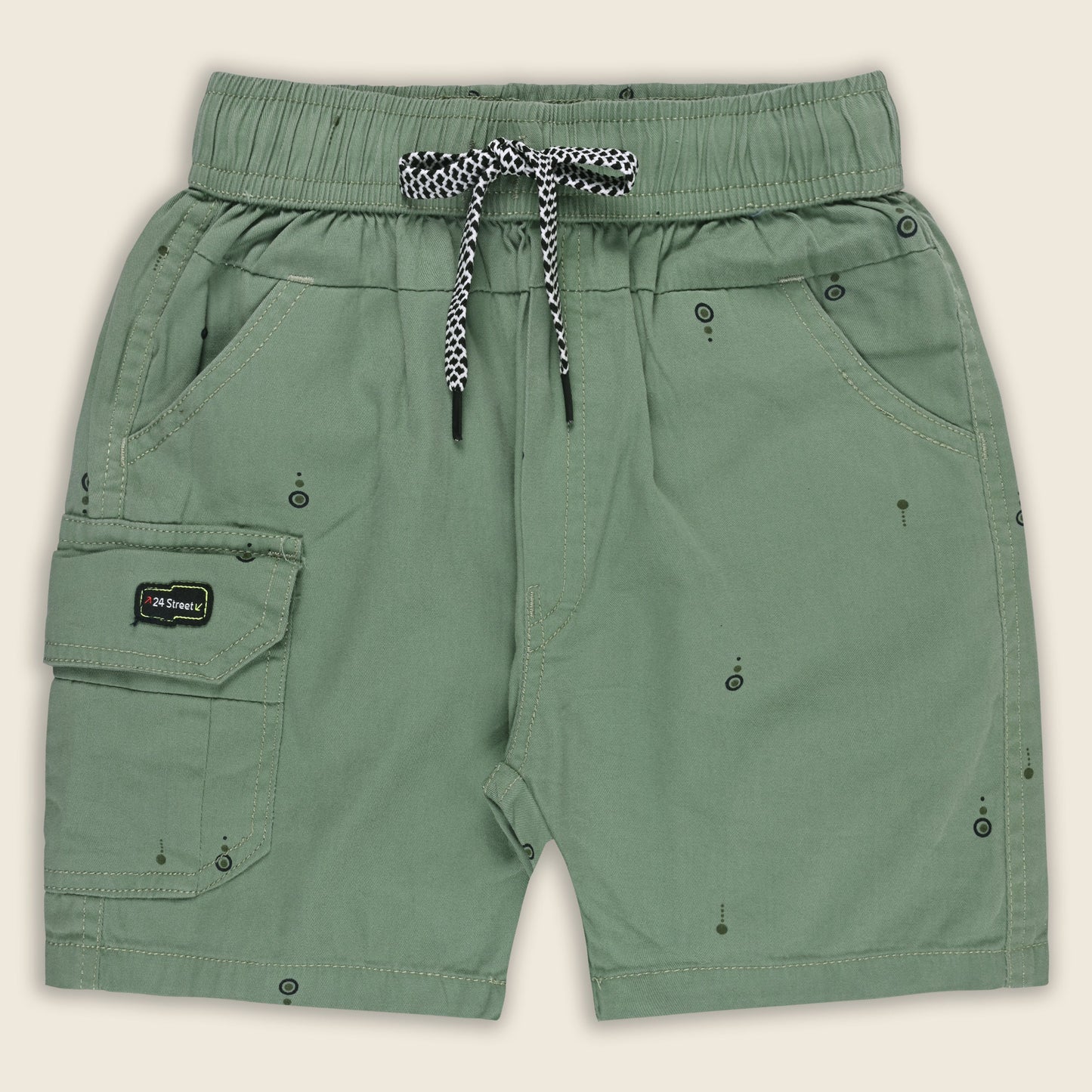 Boys Cotton Cargo Summer Printed Shorts