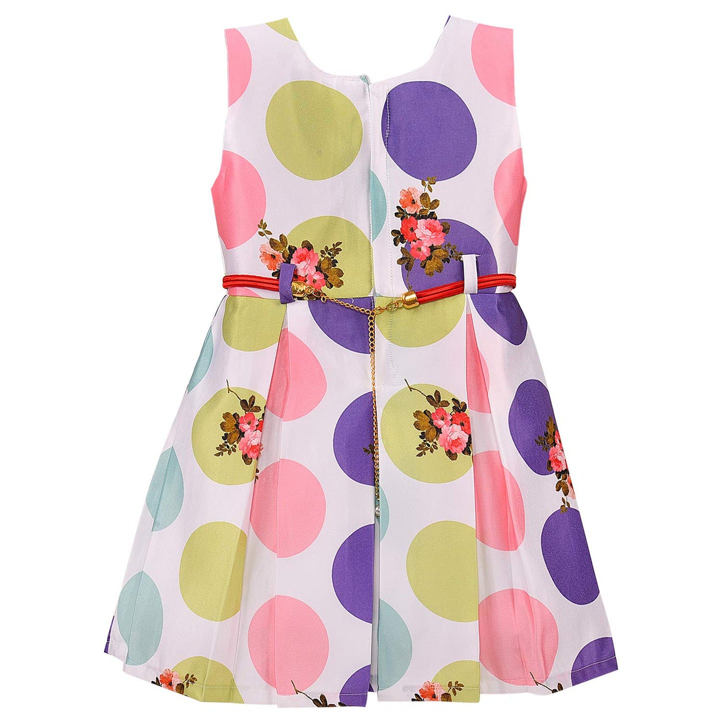 kids Partywear Dress Frock (stn707ppl)