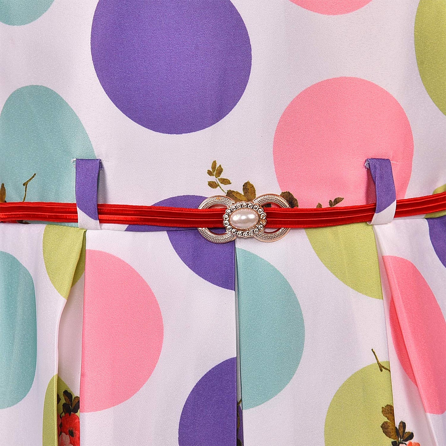 kids Partywear Dress Frock (stn707ppl)